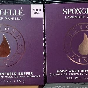 Spongelle LAVENDER VANILLA body scrub loofah body wash scrub